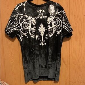 Black and White Skull Graphic Tee